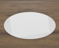 Preview: Kreis 90x90cm Glas weiß - Funkenschutzplatte Kaminbodenplatte Glasplatte Ofenunterlage Kaminplatte